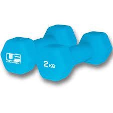 UF Hex Dumbbells pair 2x2kg Mu